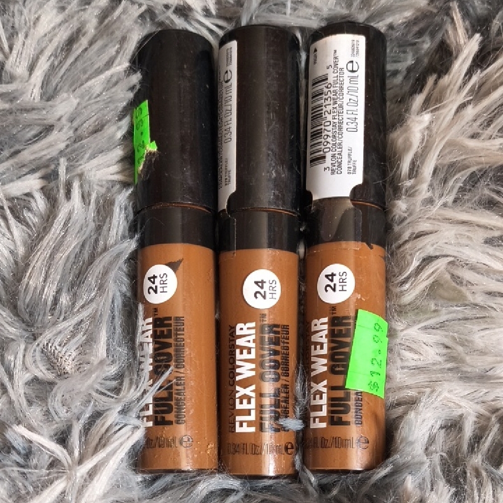 078 Truffle - Set of 3 - Revlon Flex Wear Full Cover Concealer